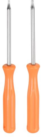 QUARKZMAN 2uds Torx Destornillador T6 T8H 4 Longitud Carbono Acero No Magnético Seguridad Estrella 6 Punto Cabeza Precisión Tornillo Destornillador con Antideslizante Mango