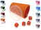 DiceCupFlex - Flexibler Würfelbecher mit Deckel inkl. 5 Würfel - Made in Germany (Orange)