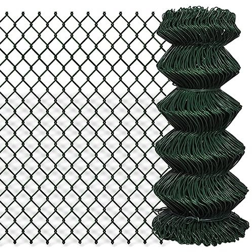 XGWKCNV Furniture select-Chain Link Fence Steel 0,8x25 m Green