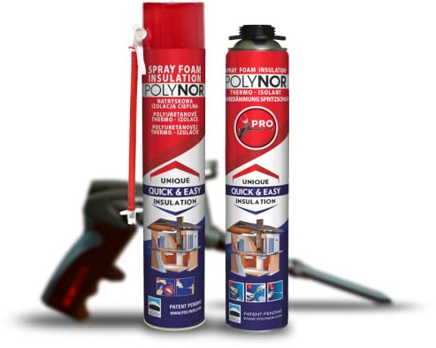 Polynor Fassadendämmung Universaldämmung Dachsparrendämmung Isolierung Dachdämmung Deckendämmung Dämmung XPS Dämmplatte Kellerdämmung Rohrdämmung Poolisolierung (1x Dose Polynor Professional)