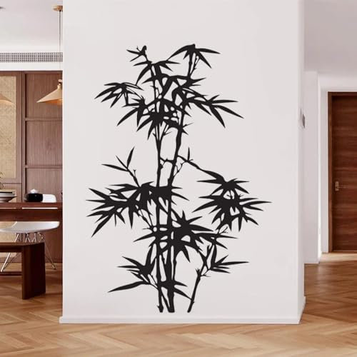 ELOIR Autocollant Mural arbre de bambou, papier peint Mural amovible en vinyle, Art, salon, chambre à coucher, bureau, pépinière, plante