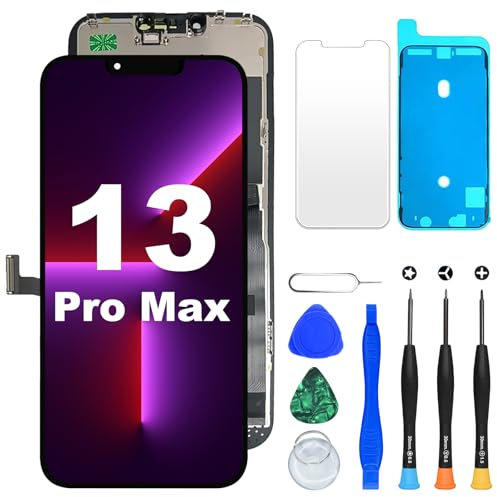 DIGI4U LCD for iPhone 13 Pro Max Screen Replacement, 6.7'' [True Tone][3D Touch][Small Notch] Screen for iPhone 13 Pro Max Display Digitizer Assembly, with Repair Tools for iPhone 13 Pro Max LCD