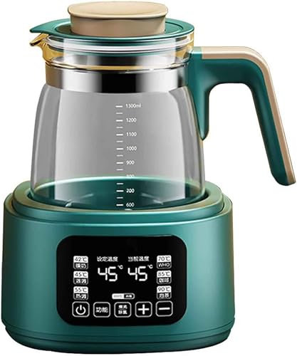 Smart Electric Kettle 1.3L | Quiet Boil & Fast Heating | LED Touch Screen & Temperature Control | 72H Keep Warm | 360° Chassis Heating | Milk Warmer & Tea Pot | Borosilicate Glass