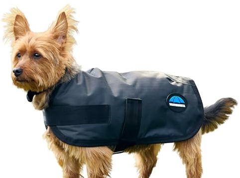 WeatherBeeta ComFiTec Classic Waterproof Dog Coat, Charcoal, 35cm