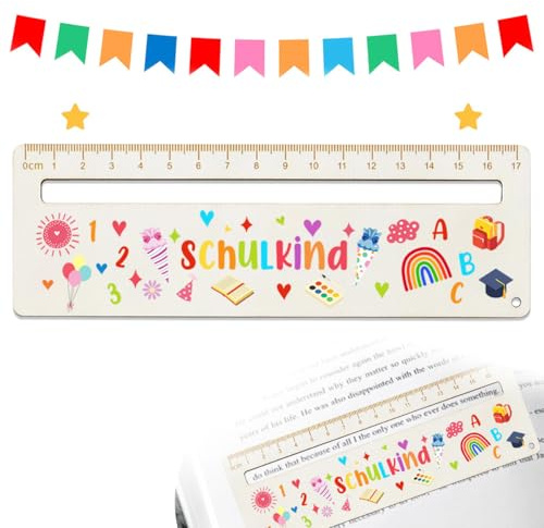 Lesehilfe Kinder,Lesehilfe Kinder 1 Klasse,Leselineal grundschule,Lesehilfe streifen kinder,Lese-Tracking-Lineale,Personalisiert Holz Lesezeichen Leselineal,Einschulungsgeschenke Jungen und Mädchen