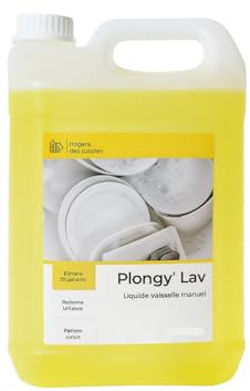 Liquide Vaisselle Citron 5L – Bidon Économique Ultra Dégraissant – Nettoyage Manuel Efficace – Formule Concentrée Parfum Citron – Pour Cuisine, Restauration et Usage Professionnel