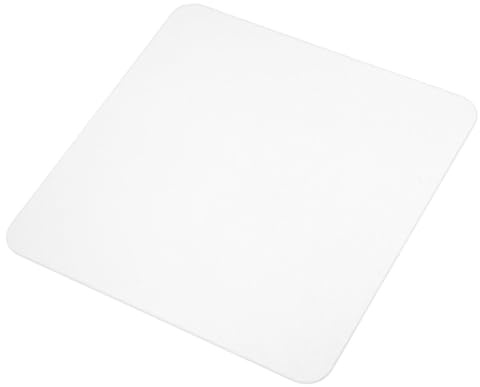 PACKOVE Tapis de Souris en Verre Transparent 3,2 Mm Antidérapant 25 X 25 Cm pour Bureau et Gaming, Surface Lisse pour Précision, sous-Main Ergonomique pour Ordinateur Portable et Jeux