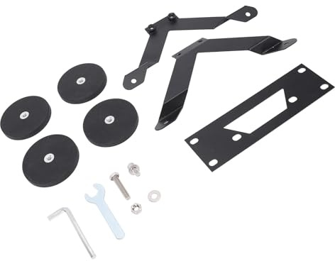 SIXRUN Kit de Montage D'antenne Parabolique Portable à Forte Absorption pour Mini Bateau RV, Gain de Place, en Métal ABS