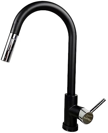 Rubinetto estraibile con sensore touch per cucina, miscelatore estraibile in acciaio inossidabile di qualità, acqua calda e fredda, rubinetti da cucina touch con sensore spazzolato, facile da install
