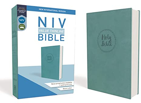 NIV, Value Thinline Bible, Leathersoft, Teal, Comfort Print