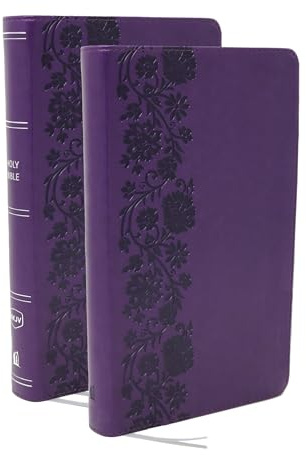 NKJV Bible + Journal Set: Personal Size, Large Print Bible with Cross-References, Purple Leathersoft: Purple Leathersoft, Comfort Print