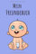 Mein Freundebuch: Baby Blau | Für Kinder zum Eintragen | Platz für 49 Freunde | DIN A5+ | Geschenkidee