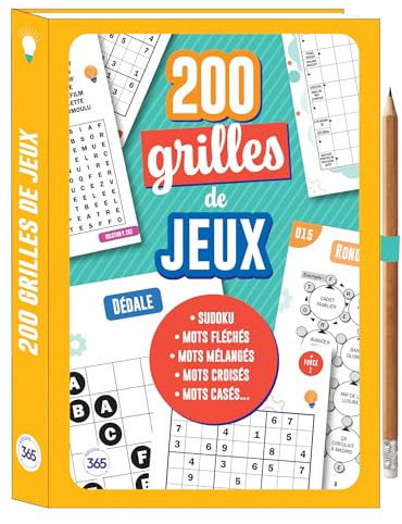200 grilles de jeux - un crayon offert