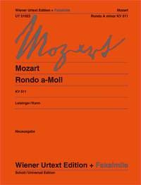 Rondo a-Moll: Nach Autograph und Erstdruck. KV 511. Klavier.