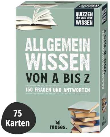 moses. Allgemeinwissen von A bis Z – 150 Fragen und Antworten, Quiz-Kartenset, Wissensquiz aus der Reihe Quizzen und noch mehr Wissen