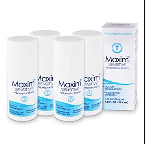 Maxim Sensitive 4-pack Antiperspirant Deodorant - Clinical Strength Roll On by Maxim Lighting