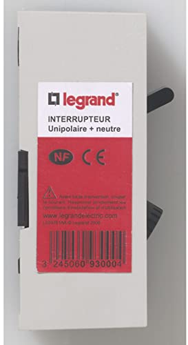 Legrand - Interrupteur Pac - unipolaire + neutre - puissance maxi 4600W