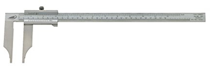 HELIOS-PREISSER 0236503 Werkstattmessschieber aus verchromtem, rostfreiem Stahl ohne Spitzen ohne Feineinstellung, 300 x 90 mm