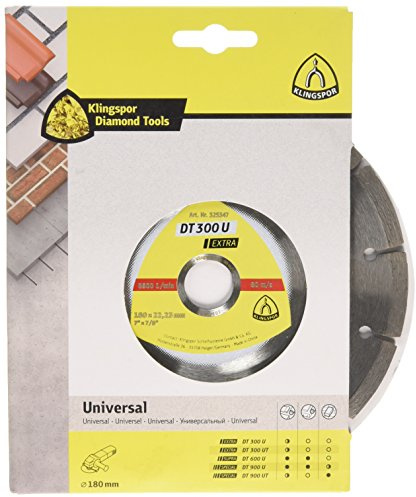 Klingspor 325347 Diamond Cutting Disc DT300U Extra – 180 mm, 22,23 mm