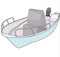 Trem Konsolenabdeckung Bootsabdeckung Persenning Bootsplane XL 140 x 100 x 90 x 90 Covy Line Boat Cover