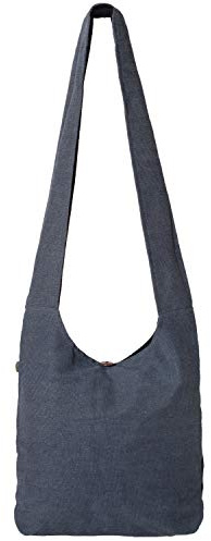 Vishes - Damen Herren Umhängetasche Stoff Schulterbeutel Schultertasche Baumwolle
