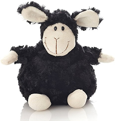 Unbekannt Hansen Plüsch Schaf schwarz sitzend klein 20 cm Stofftier Kuscheltier Plüschtier Lamm Lämmchen