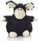 Unbekannt Hansen Plüsch Schaf schwarz sitzend klein 20 cm Stofftier Kuscheltier Plüschtier Lamm Lämmchen