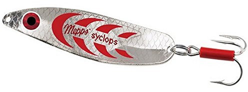 MEPPS - Cuiller SYCLOPS Plusieurs Couleurs Disponibles (Argent/Rouge, 1)