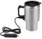 Keenso Auto 12V Wasserkocher, Auto 12V 450ml Edelstahl Zigarettenanzünder Wasserkocher Heizung Trinkbecher Reise Wasserkocher mit Zigarettenanzünderkabel