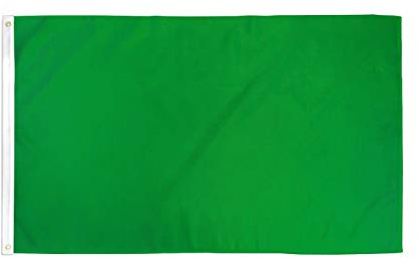 AZ FLAG - Drapeau Commissaire de course Vert - 90x60 cm - Polyester léger - Drapeau Fin De La Zone De Danger Avec Oeillets Métalliques Intégrés - 40g