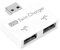 Mini Hub USB2.0 Male to 2-Port USB Twin Charger Splitter Adapter Converter Kit for Mobile Phone/Laptop (white)
