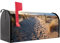 banjado® Amerikanischer Briefkasten - US Mailbox/Letterbox mit Motiv Nordseestrand 51x22x17cm - Postkasten Stahl aus Amerika – Briefkasten amerikanisch pulverbeschichtet