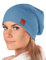Mikos*Mütze Damen Beanie Frühling Strickmützen für Damen Chemo Damenmütze in Vielen Farben Stilvolle und Bequeme Kopfbedeckung für Sommer Long Slouch Beanie mit hohem Tragecomfort (699)(Jeans)