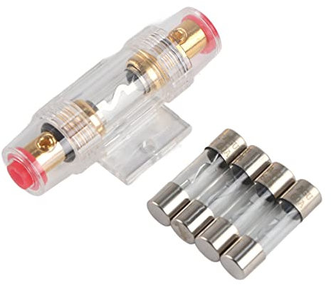 Car Audio Box, AGU Box Holder Car Audio AGU Holder with 4pcs 60Amp for 12 Volts Car Stereo Access