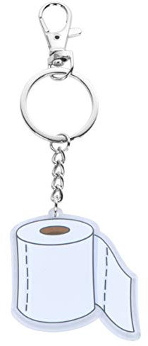 Holibanna Porte-Clés en Acrylique Transparent de Haute Qualité - Pendentif Original Toilettes pour Clés, Sac à Main, Idéal pour Cadeau, Accessoire Pratique pour Femmes et Hommes