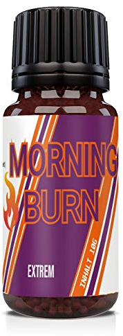 HelloNutrition MORNING BURN Globuli EXTREM, natürlich VEGAN hochdosiert für Männer und Frauen - für einen perfekten Start in den Tag – ENERGIE - STOFFWECHSEL - STARK