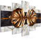 decomonkey Bilder Abstrakt 200x100 cm 5 Teilig Leinwandbilder Bild auf Leinwand Wandbild Kunstdruck Wanddeko Wand Wohnzimmer Wanddekoration Deko Ornament Modern Kunst