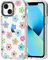 MOSNOVO Case for iPhone 13, [Buffertech 6.6ft Military-Grade Drop Protection] [Anti Peel Off Tech] Clear TPU Bumper Phone Case Cover Design - Groovy Flower