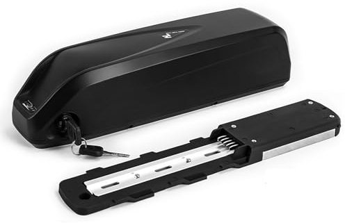 Batteria Ebike 36V Batteria agli ioni di litio 15Ah per motore 50-500W (5 PIN) con caricabatterie e blocco di sicurezza