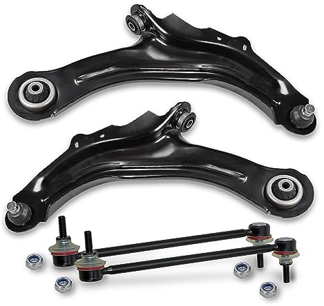 ATEC Germany 2x Querlenker Vorderachse vorne unten links & rechts, 2x Koppelstange vorne Kompatibel mit RENAULT GRAND SCÉNIC (JM0/1_), MEGANE (BM0/1, CM0/1)(EM0/1)(KM0/1)(LM0/1)