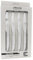 Arcos Série de couteaux de table - Jeu de couteaux à steak 4 pièces - Lame en acier inoxydable Nitrum de 110 mm - Tranchant lisse - Manche en polypropylène - Couleur grise