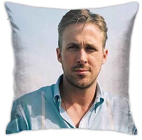 Ryan Gosling Kissenbezüge, Plüsch-Oberfläche, doppelseitig, bedruckt, 45 x 45 cm