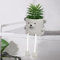 VCRANONR Artificial Potted Plant with Hanging Leg Fake Succulent Plant Decorative Faux Potted Realistic Mini Plant Cement Faux Succulent Potted Plant Decor for Home Tabletop Office Kitchen Decor