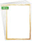 SIGEL DP614 Hochwertiges Motivpapier, Druckerpapier, Karton Golden frame, A4, 50 Blatt, Motiv beidseitig, 200 g, Urkundenpapier, aus nachhaltigem Papier