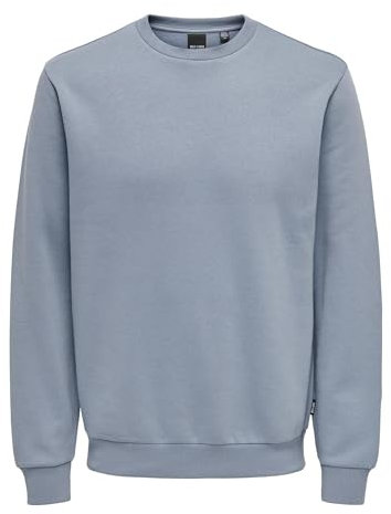 ONLY & SONS Mens Onsceres Crew Neck Noos Sweatshirt, Grey, XXL UK