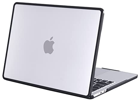 BlueSwan Funda Compatible con MacBook Air 15 Pulgadas M2 A2941 M3 A3114 M4 A3241 2023-2025, Marco de TPU anticolisión y Carcasa rígida Plástico Ultrafino Prueba Huellas Dactilares, Transparente Mate