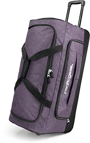 Pacific Gear Reisetasche mit Rollen, Gepäck, Hockey, Sport, extra groß, strapazierfähig, ca. 53 cm, Violett, 21 Inch