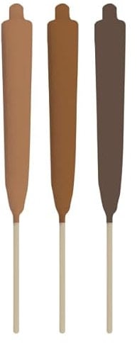 Amscan Lot de 3 Mini Torches en Cire pour Barbecue et Barbecue