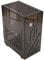 ITX-Motherboard-Gehäuse aus Acryl, Desktop-Gaming-PC-Gehäuse mit 4,3 L Fassungsvermögen, 360-Grad-Kühlung, Micro-ITX-PC-Gehäuse für Flex 1U Power 2,5-Zoll-SSD (Black)