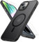 Miracase Magnetic for iPhone 14 Case 6.1 Inch [Compatible with MagSafe] [with 2X Screen Protectors] Military-Grade Protection, Anti-Fingerprint, Slim Phone Cover for iPhone 14 - Black